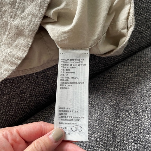 A&F Mara Linen-Blend vest mini dress - Picture 7 of 12